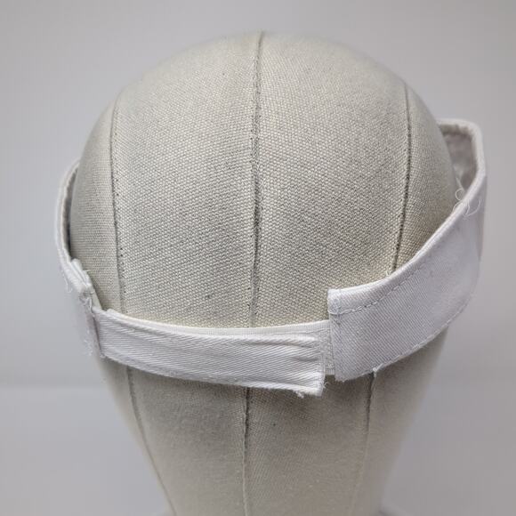 Aetna Golf Strapback Sun Visor Cap White One Size Adjustable Cotton Hit Wear - Picture 6 of 9